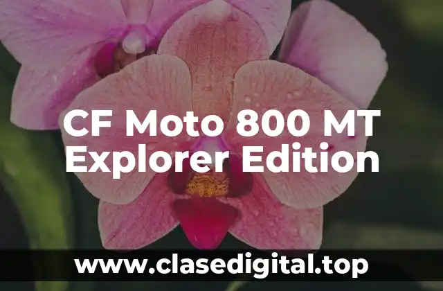 CF Moto 800 MT Explorer Edition