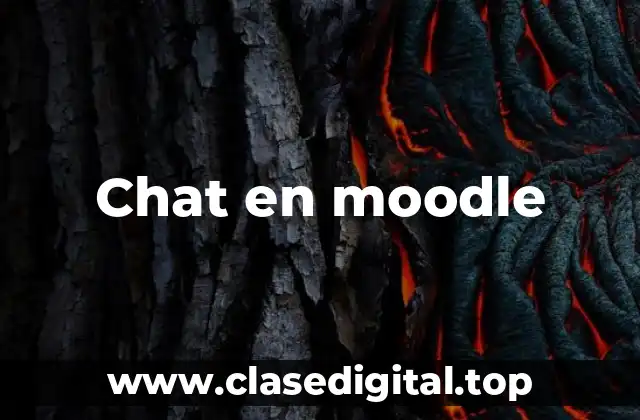 Chat en moodle