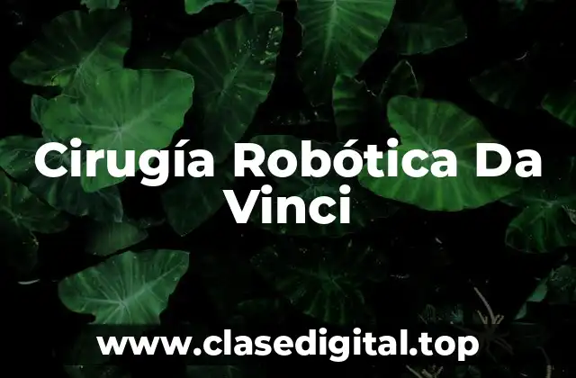 Ejemplos de Cirugía Robótica Da Vinci