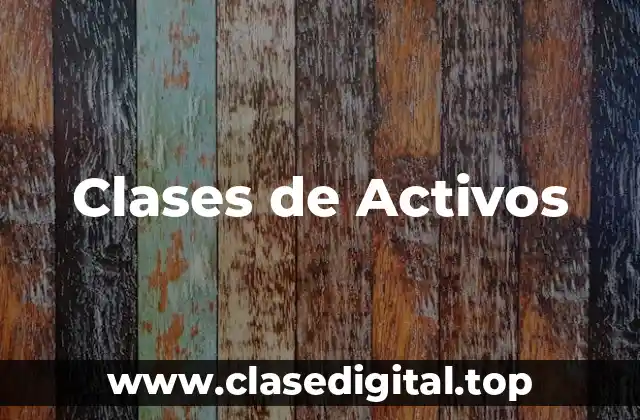 Ejemplos de Clases de Activos