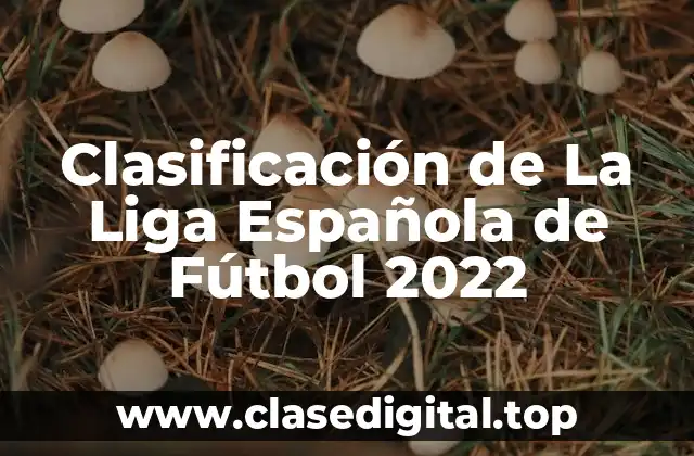 Clasificación de La Liga Española de Fútbol 2022
