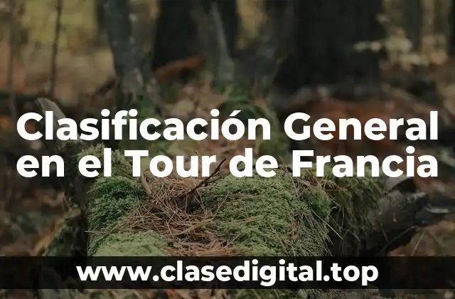 Clasificación General en el Tour de Francia