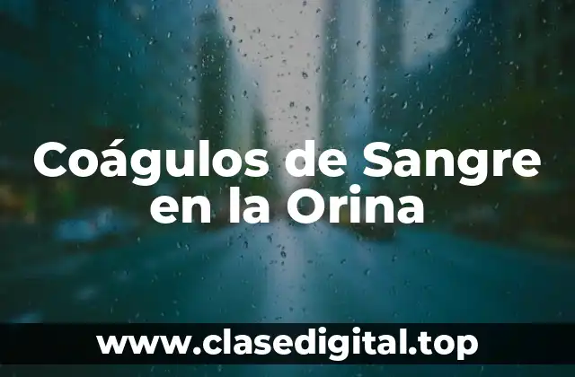 Coágulos de Sangre en la Orina