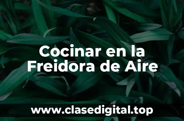 Cocinar en la Freidora de Aire