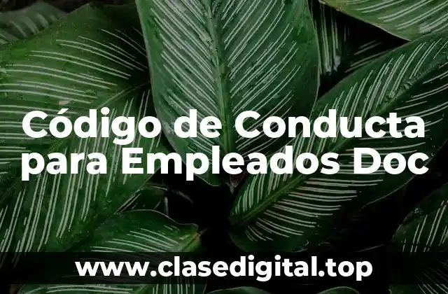 Código de Conducta para Empleados Doc
