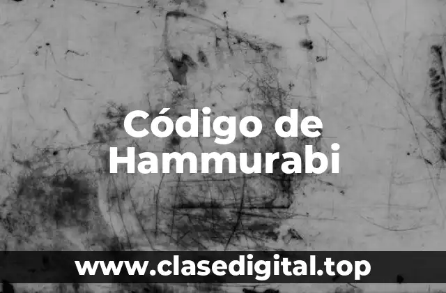 Código de Hammurabi