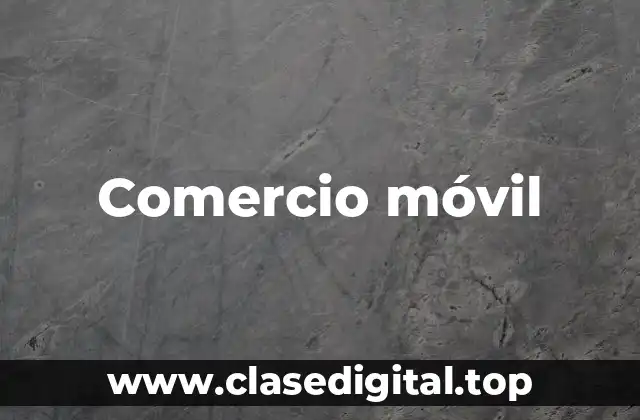 Comercio móvil
