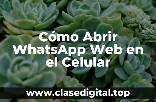 ¿Qué es WhatsApp Web?