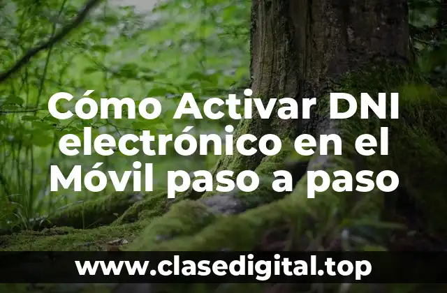 Cómo Activar DNI electrónico en el Móvil paso a paso