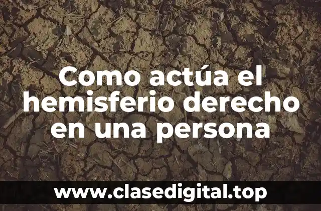 Ejemplos de función del hemisferio derecho