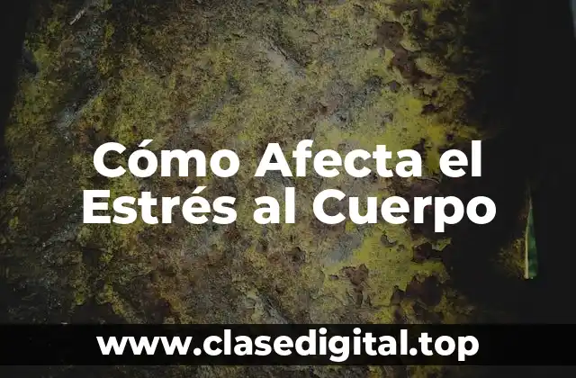 Cómo Afecta el Estrés al Cuerpo
