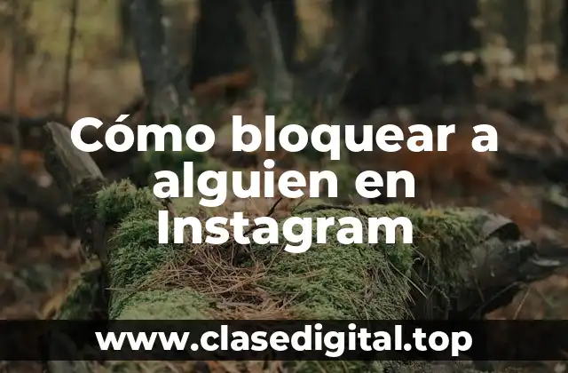 ¿Por qué bloquear a alguien en Instagram?