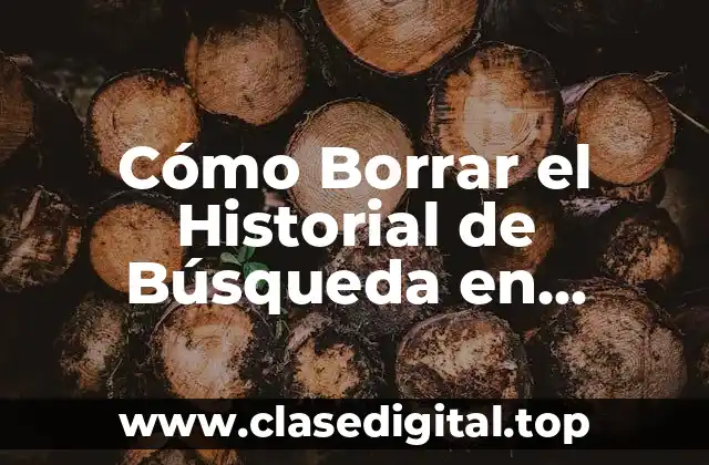 Cómo Borrar el Historial de Búsqueda en Android