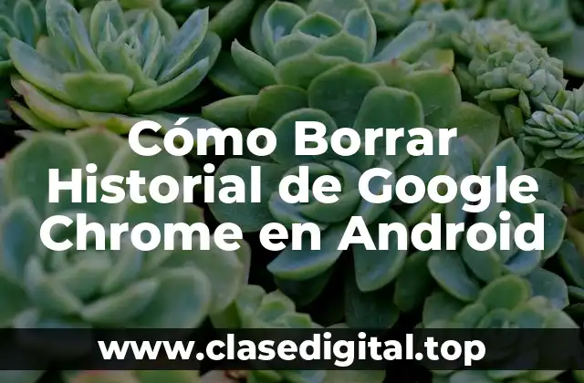 ¿Por qué es importante borrar el historial de Google Chrome en Android?