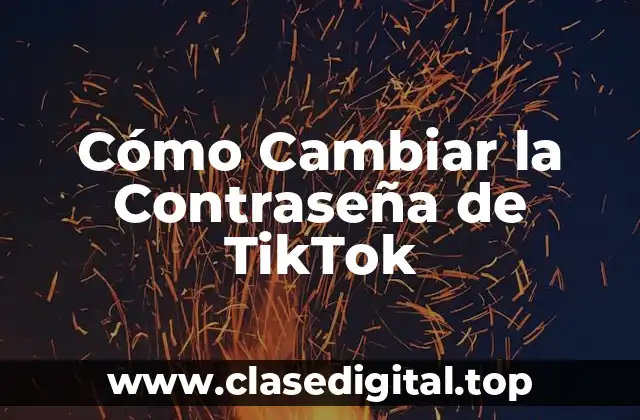 ¿Por qué es importante cambiar la contraseña de TikTok?