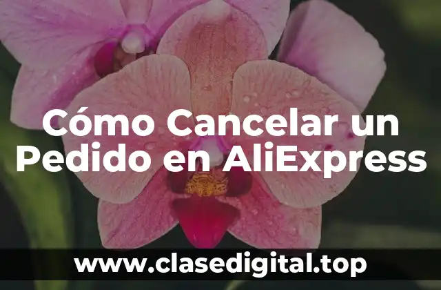 Razones para Cancelar un Pedido en AliExpress