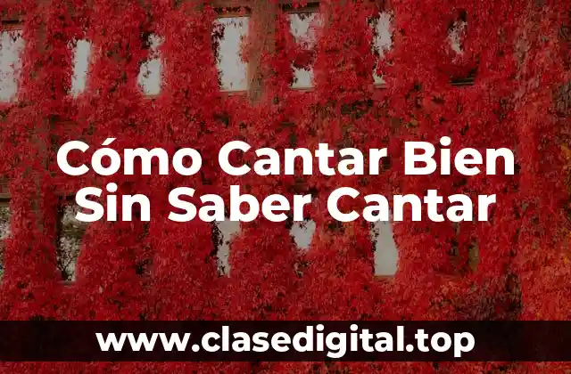 Entendiendo la Anatomía del Canto