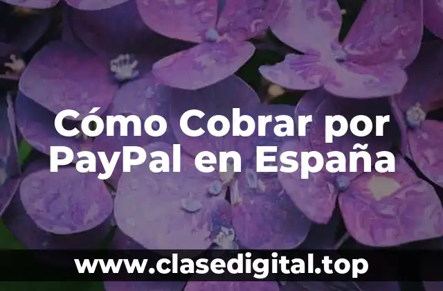 Cómo Cobrar por PayPal en España