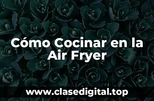 Cómo Cocinar en la Air Fryer