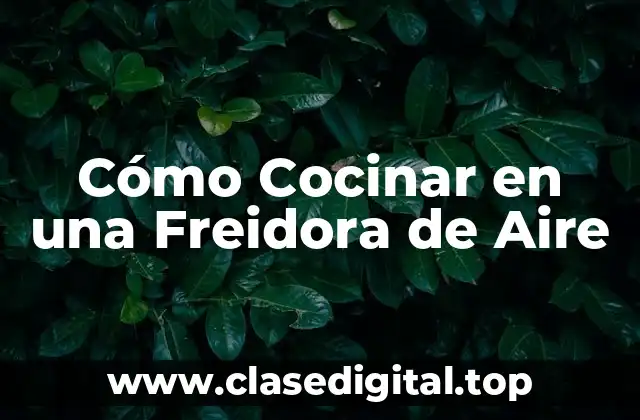 Cómo Cocinar en una Freidora de Aire