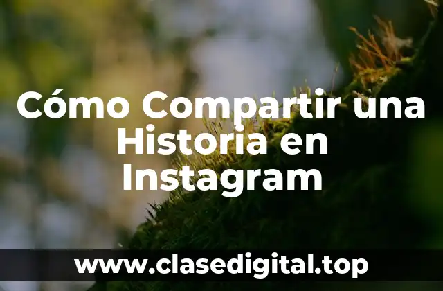 Cómo Compartir una Historia en Instagram