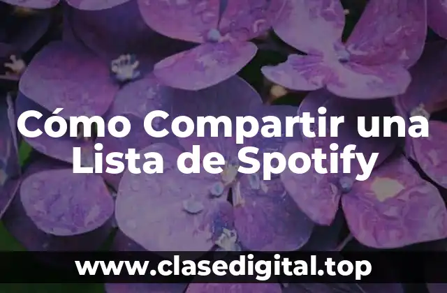 Cómo Compartir una Lista de Spotify