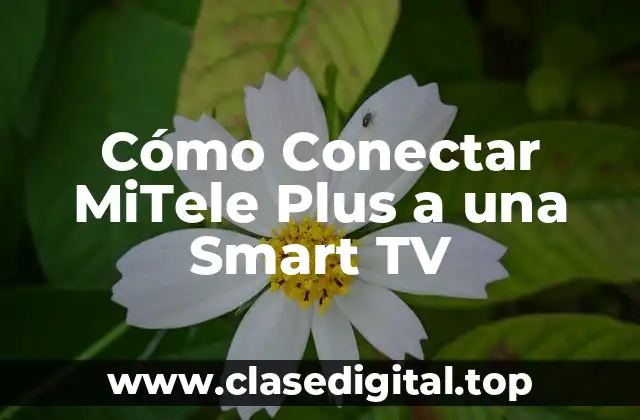 Cómo Conectar MiTele Plus a una Smart TV