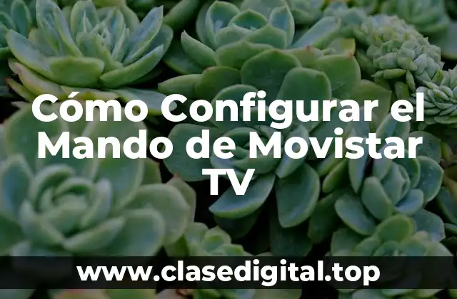 Cómo Configurar el Mando de Movistar TV