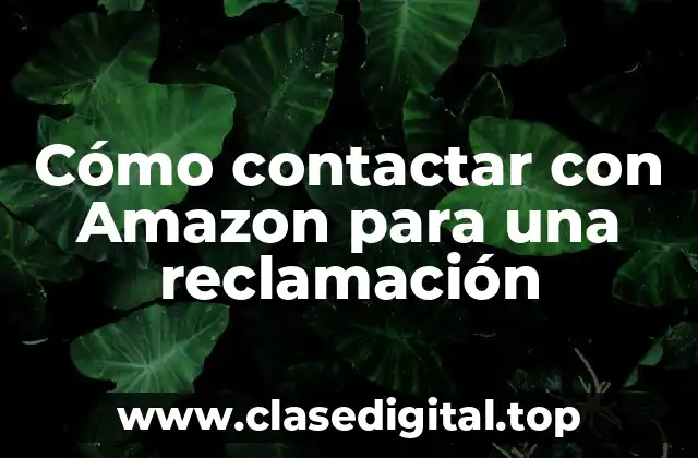 ¿Cuáles son las razones comunes para contactar con Amazon?