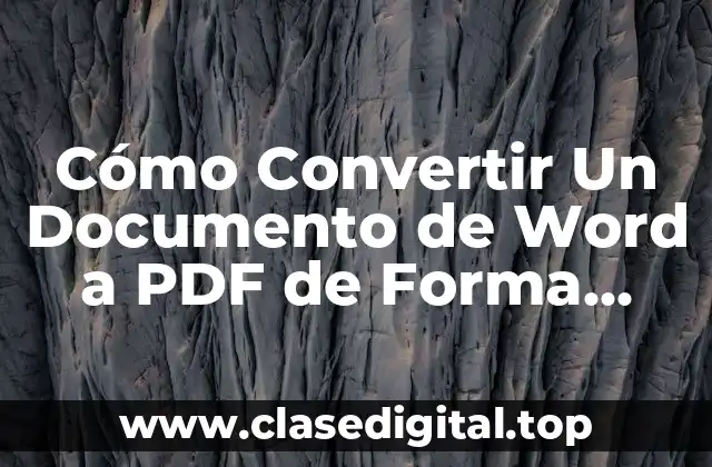 Ventajas de Convertir Documentos de Word a PDF