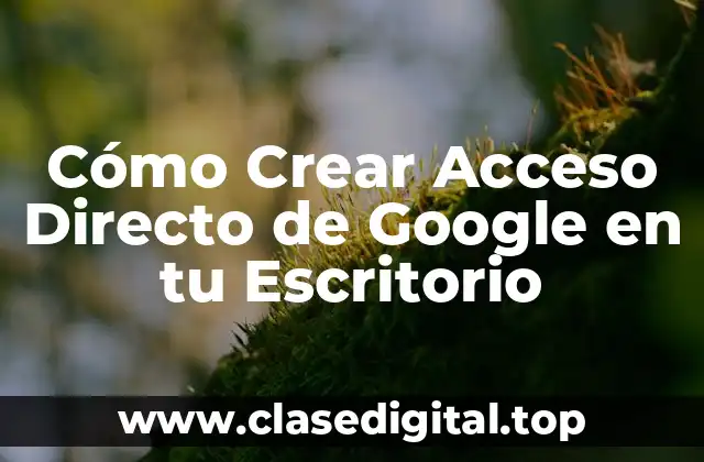 ¿Por qué Crear un Acceso Directo de Google?