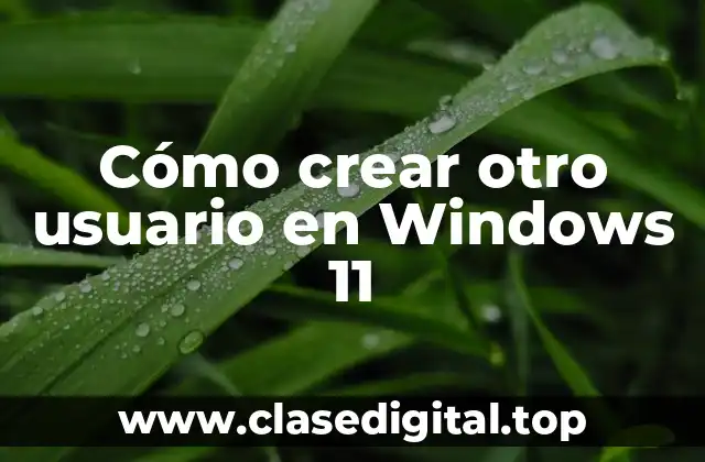 Ventajas de crear otro usuario en Windows 11