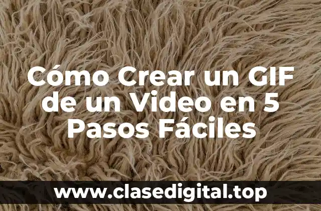 Cómo Crear un GIF de un Video en 5 Pasos Fáciles