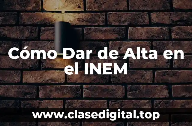 Requisitos para Dar de Alta en el INEM