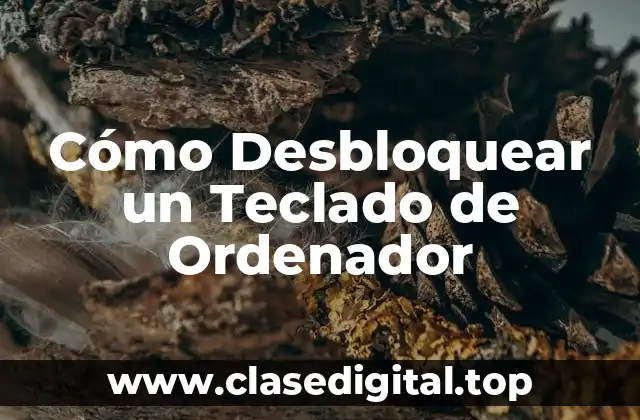 Cómo Desbloquear un Teclado de Ordenador