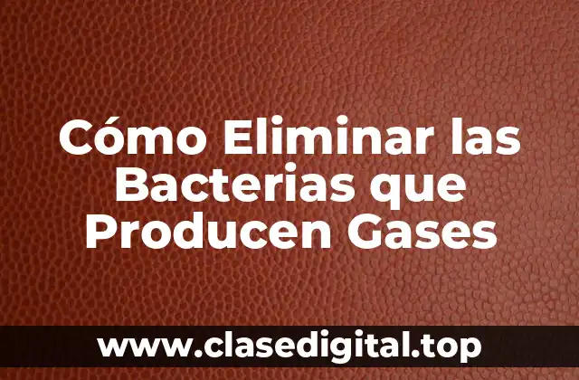 Cómo Eliminar las Bacterias que Producen Gases