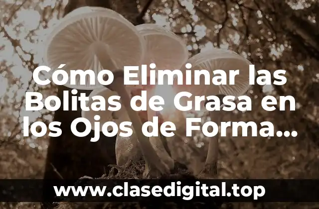 Cómo Eliminar las Bolitas de Grasa en los Ojos de Forma Natural