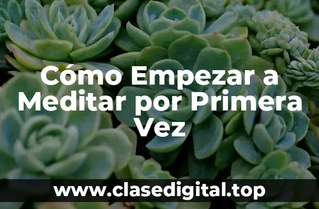 ¿Por qué Deberías Empezar a Meditar Hoy Mismo?