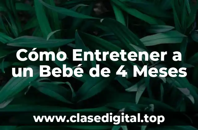 Cómo Entretener a un Bebé de 4 Meses