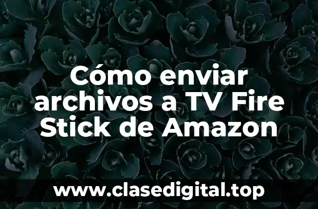 Cómo enviar archivos a TV Fire Stick de Amazon