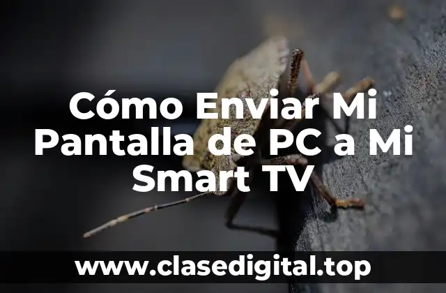 Cómo Enviar Mi Pantalla de PC a Mi Smart TV