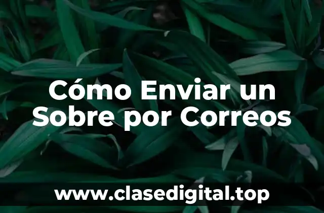 Preparación del Sobre