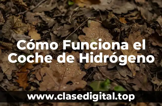 Cómo Funciona el Coche de Hidrógeno