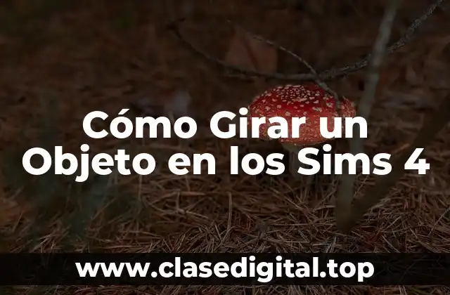 Cómo Girar un Objeto en los Sims 4