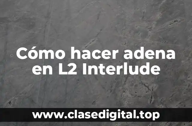 Cómo hacer adena en L2 Interlude