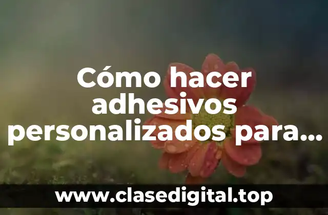 Cómo hacer adhesivos personalizados para baby shower