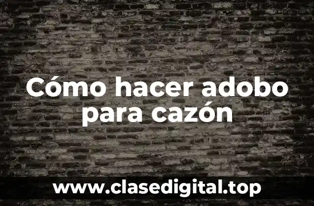 Cómo hacer adobo para cazón