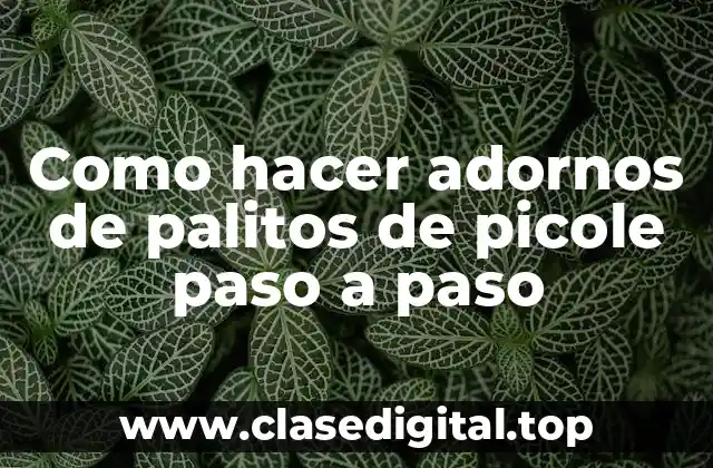 Como hacer adornos de palitos de picole paso a paso