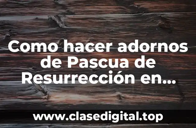 Como hacer adornos de Pascua de Resurrección en cupcakes