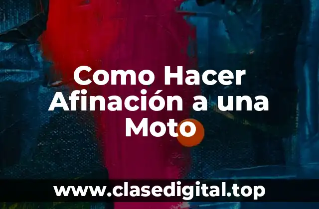 Como Hacer Afinación a una Moto